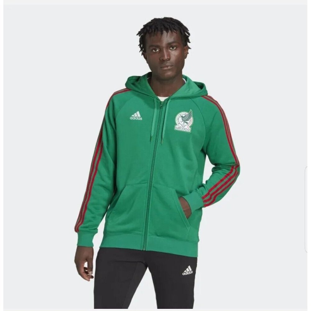Adidas Mexico FMF Full Zip Hoodie Soccer Football Men's Size S NEW